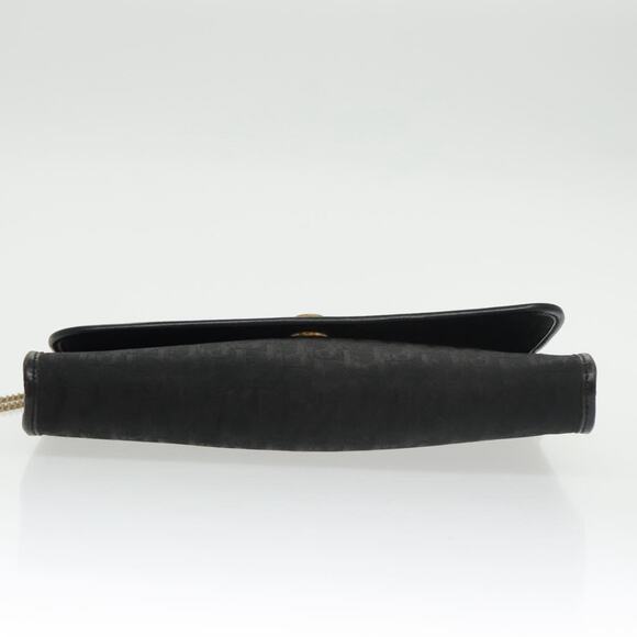 DIOR Trotter Canvas Chain Shoulder Bag Black - Picture 9 of 13